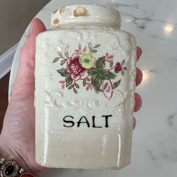 Vintage Other - Large Vintage Transferware Salt & Pepper Shakers, Made in Japan